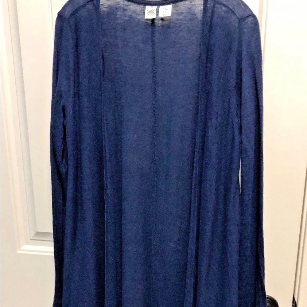 3/$18 Artisan Anthropologie Cardigan Linen E2-1362